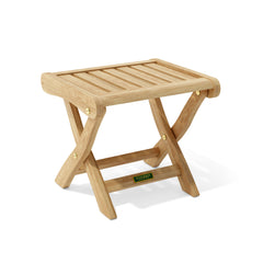 Anderson Teak sunbed from the SET-ST-124 steamer set, featuring a stylish wooden sunbed with a sleek design and natural teak finish.