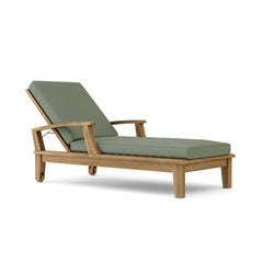 Anderson Teak Brianna Sun Lounger, outdoor teak sunbed with a sleek, modern design and comfortable reclining feature.