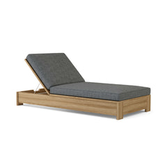 Anderson Teak Madera Sun Lounger in one of nine designer colors, featuring a stylish outdoor sunbed with a sleek wooden design.