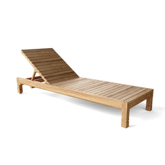 Southbay Sun Lounger by Anderson Teak, luxury outdoor sunbed in 9 designer colors for garden lounging.