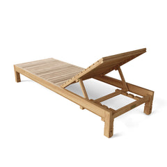 Southbay Sun Lounger by Anderson Teak, luxury outdoor sunbed with 9 designer colors, ideal for garden lounging.