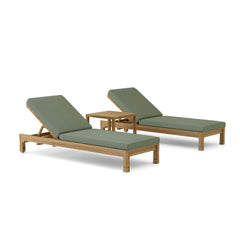 SouthBay Sun Lounger by Anderson Teak, a luxurious outdoor patio sunbed in a modern design with nine designer color options.