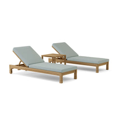 Southbay Sun Lounger by Anderson Teak, luxury outdoor sunbed in 9 designer colors, ideal for garden lounge relaxation.