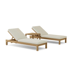 Southbay Sun Lounger by Anderson Teak, luxury outdoor sunbed with 9 designer colors, ideal for garden lounging.