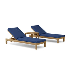 Southbay Sun Lounger by Anderson Teak, luxury outdoor sunbed in 9 designer colors with sleek garden lounge design.