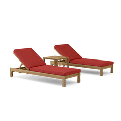 Southbay Sun Lounger by Anderson Teak, luxury outdoor sunbed in a sleek design, available in nine designer colors for garden relaxation.