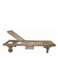 Anderson Teak luxury sun lounger set in 9 designer colors, outdoor teak sunbed for garden lounge, stylish patio furniture