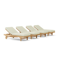 Anderson Teak sun lounger set in 9 designer colors, luxury outdoor teak sunbed for garden lounge relaxation.