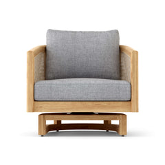Catania swivel chair by Anderson Teak in nine designer colors, featuring a modern design with a comfortable swivel base.