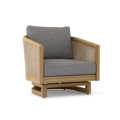 Catania swivel chair by Anderson Teak in one of nine designer colors, featuring a modern design and comfortable seating.