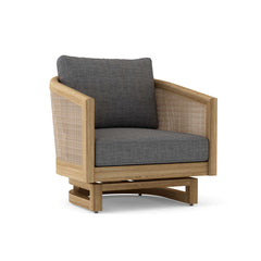 Catania swivel chair by Anderson Teak in one of nine designer colors, featuring a modern design and comfortable seating.