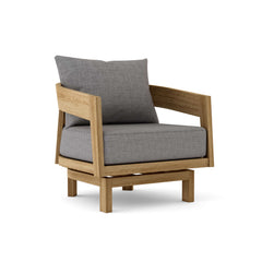TOSCANA SWIVEL LOUNGE CHAIR | A-Grade Solid Teak Wood Outdoor Luxury Swivel for Patio & Garden | 9 Designer Colors |BY ANDERSON TEAK - Best Daybed