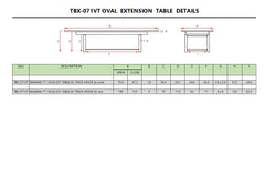 Anderson Teak Bahama 71-inch oval extension table with extra thick wooden surface, perfect for indoor or outdoor dining.