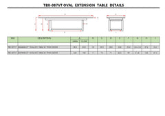 Anderson Teak Bahama 87-inch oval extension table with extra thick wooden surface showing detailed craftsmanship.