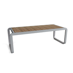 Anderson Teak Monza dining table with sleek wooden surface and sturdy legs, ideal for modern dining spaces.