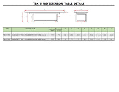 Anderson Teak Valencia 117-inch rectangular luxury outdoor A-grade teak double extension dining table for patio outdoor dining.