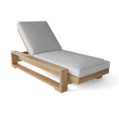 Capistrano Sun Lounger by Anderson Teak in 9 designer colors, modern outdoor sunbed with sleek wooden design and comfortable seating