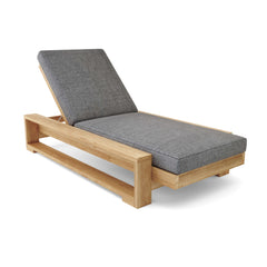 Capistrano Sun Lounger by Best Daybed in 9 designer colors, showcasing a stylish outdoor sunbed with comfortable cushions and teak frame.