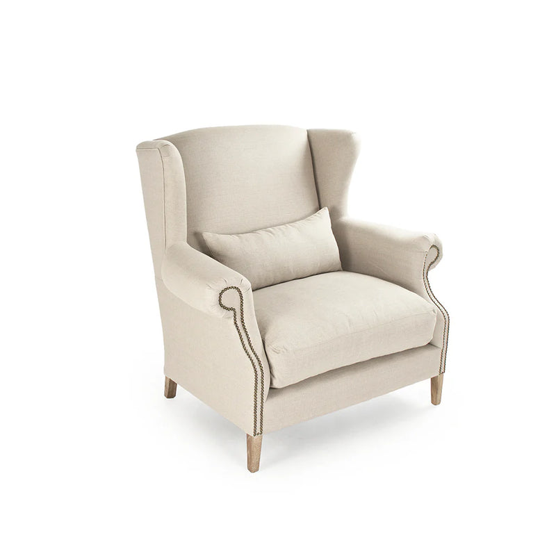 Napoleon Half Wingback Chair By Zentique