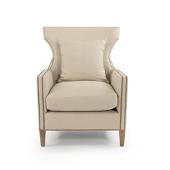 Aldrich Club Chair by Zentique, stylish accent chair with plush upholstery and wooden legs, perfect for living room or lounge decor.