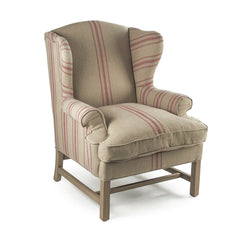 Fabien wingback accent chair by Zentique with plush upholstery and wooden legs, stylishly designed for modern living spaces.