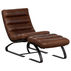 Zentique Lavello Chair and Stool B218 set, modern accent chair with matching wooden stool, stylish home decor seating.