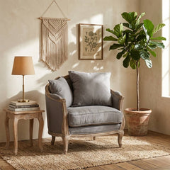 Grey Maison Love Accent Chair by Zentique featuring plush upholstery and elegant design perfect for stylish living spaces.