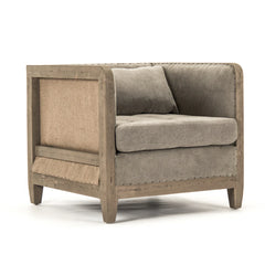 Vert deconstructed club accent chair by Zentique, indoor designer wood chair with modern and elegant style for contemporary spaces.