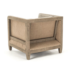 Vert deconstructed club accent chair by Zentique, indoor wooden chair with modern, elegant design for stylish living spaces.