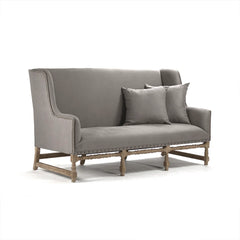 Aubert bench by Zentique featuring a sleek wooden design with a cushioned seat and elegant craftsmanship.