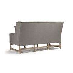 Aubert bench by Zentique featuring a rustic wooden frame and cushioned seat, ideal for entryways or living room decor.