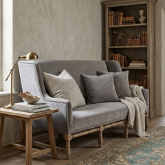 Aubert bench by Zentique featuring a wooden frame with a cushioned seat and elegant design for living room or entryway decor.