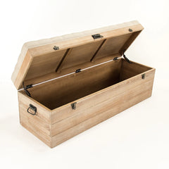 Indoor luxury oak wood Storage Bench by Zentique, elegant modern design, suitable for stylish living spaces.