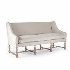 Indoor Worden Bench by Zentique, elegant wooden designer bench for modern spaces, showcasing sleek craftsmanship and natural wood finish.