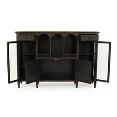 Esme metal buffet cabinet by Zentique with a sleek design, featuring metal construction and ample storage space.