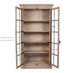 Zentique Marceline cabinet featuring wood finish and vintage-inspired design with multiple storage drawers and elegant handles.