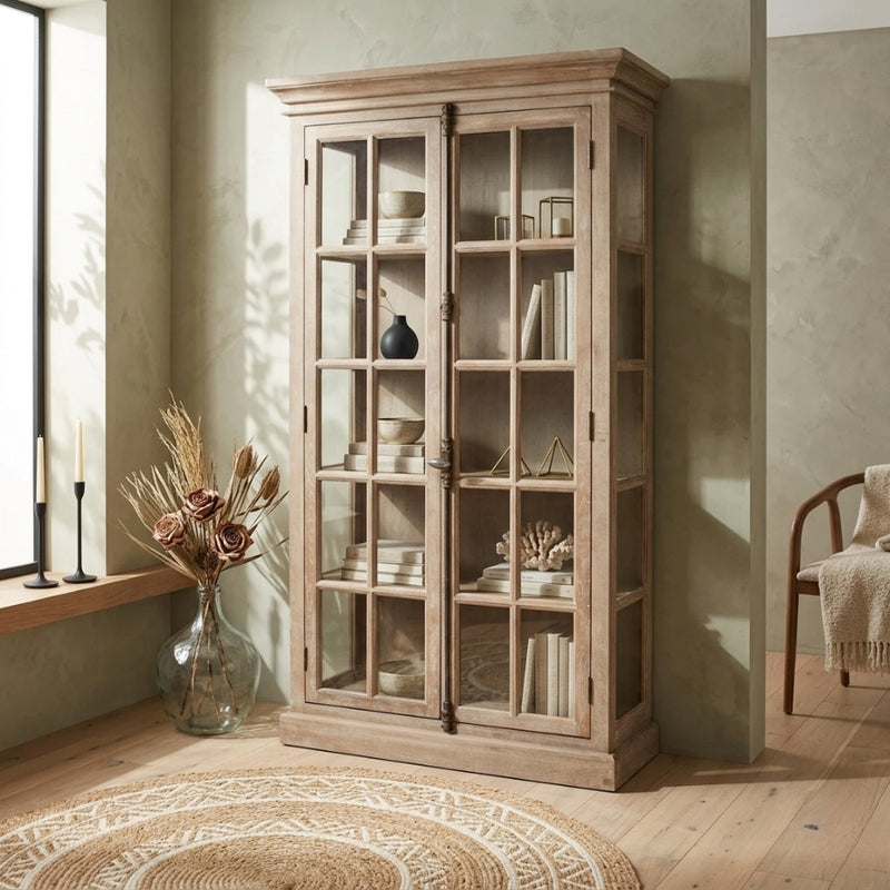 Zentique Marceline cabinet featuring a vintage-inspired wooden design with ornate detailing and a warm finish.