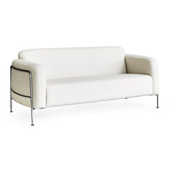 Holland Greige loveseat sofa by Zentique featuring plush fabric and elegant design for modern living rooms.