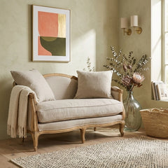 Maison Settee loveseats by Zentique featuring elegant upholstery and classic design, perfect for stylish living room seating.