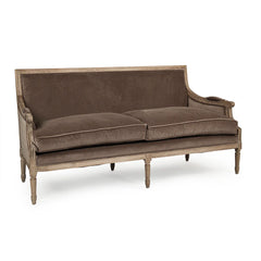 Louis sofa by Zentique featuring elegant upholstery and classic design, perfect for adding sophistication to living rooms.