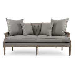 Louis tufted sofa by Zentique featuring plush fabric upholstery, elegant tufted design, and a classic, sophisticated style.