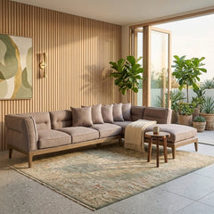 Louise sectional sofa by Zentique featuring plush upholstery, sleek design, and modern style for contemporary living rooms.