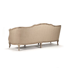 Maison Sofa Hemp by Zentique, a stylish beige upholstered sofa with plush cushions and wooden legs, perfect for modern living rooms.