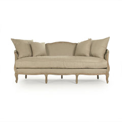 Maison grey oak sofa by Zentique featuring a limed grey finish, showcasing a stylish and comfortable living room seating option.