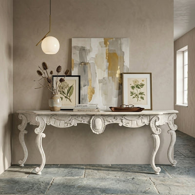 Zentique Abraham table with wooden top and metal legs, stylish accent table for living room or office decor.