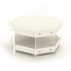 Acel acrylic coffee table by Zentique featuring a modern clear acrylic design with sleek, minimalist style for contemporary living rooms.