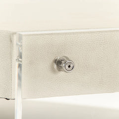 Acel acrylic coffee table by Zentique featuring a sleek, transparent design with modern style and clean lines.