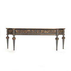 Adrian console table by Zentique featuring a sleek wooden top and elegant metal legs, perfect for entryways or living rooms.