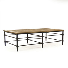 Aveline coffee table by Zentique featuring a rustic wooden surface and elegant design, perfect for living room decor.