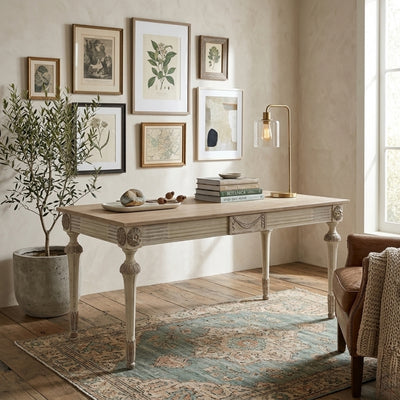 Elegant Bastian table by Zentique featuring a wooden surface and sturdy legs, ideal for living room or dining space.